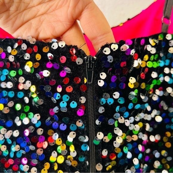 Pear Culture Taylor Swift Eras Tour Sequin Mini Dress 0 NWT - Picture 12 of 16